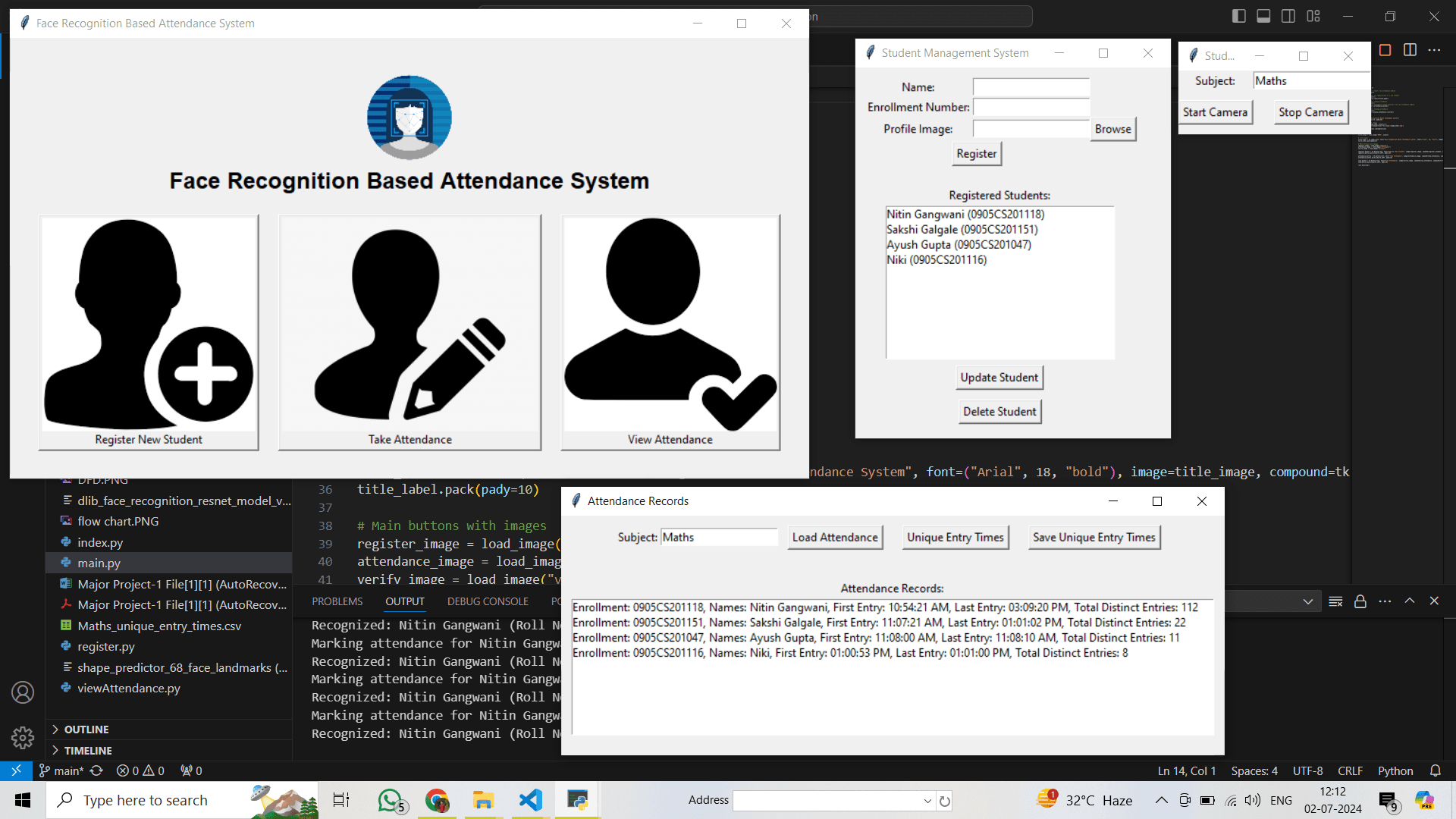 Face Recognition-based Attendance System